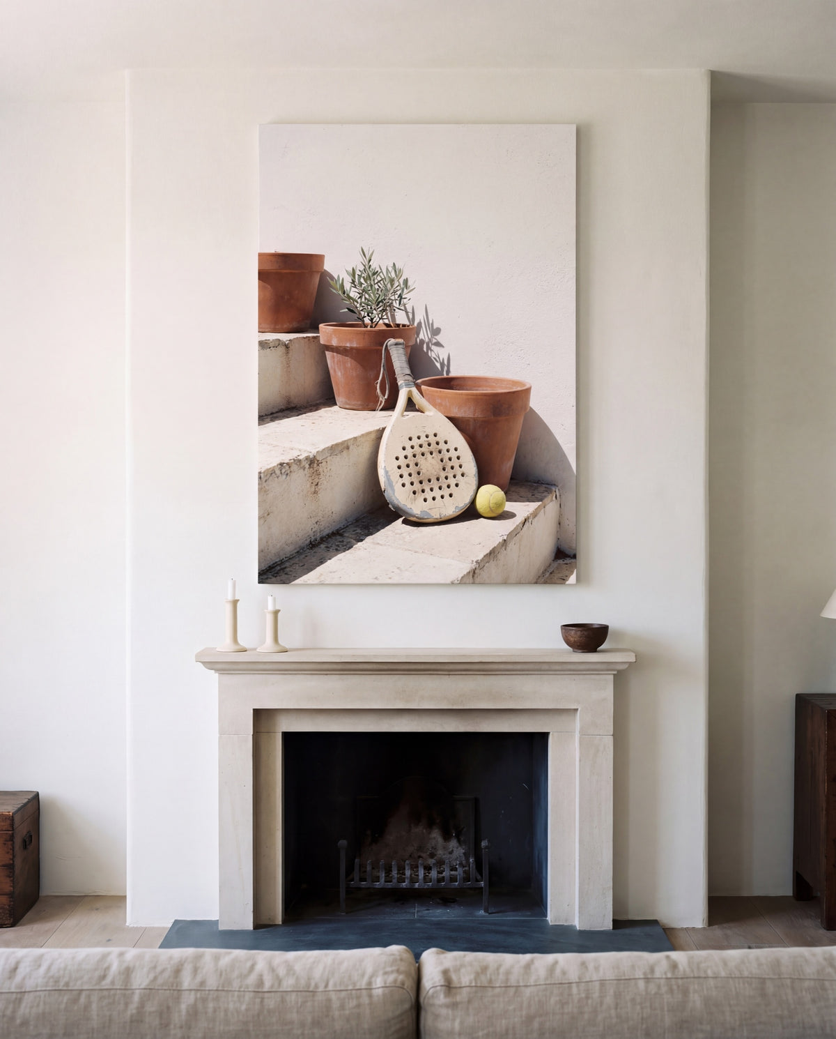 Macetas, hung as a canvas