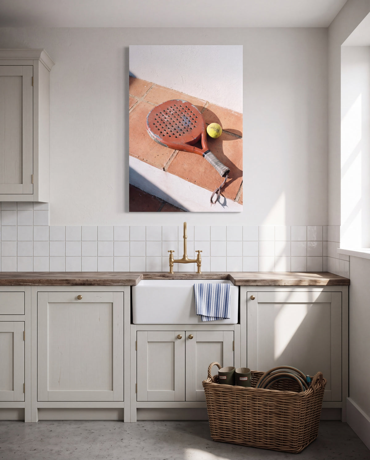 Descanso, hung as a canvas