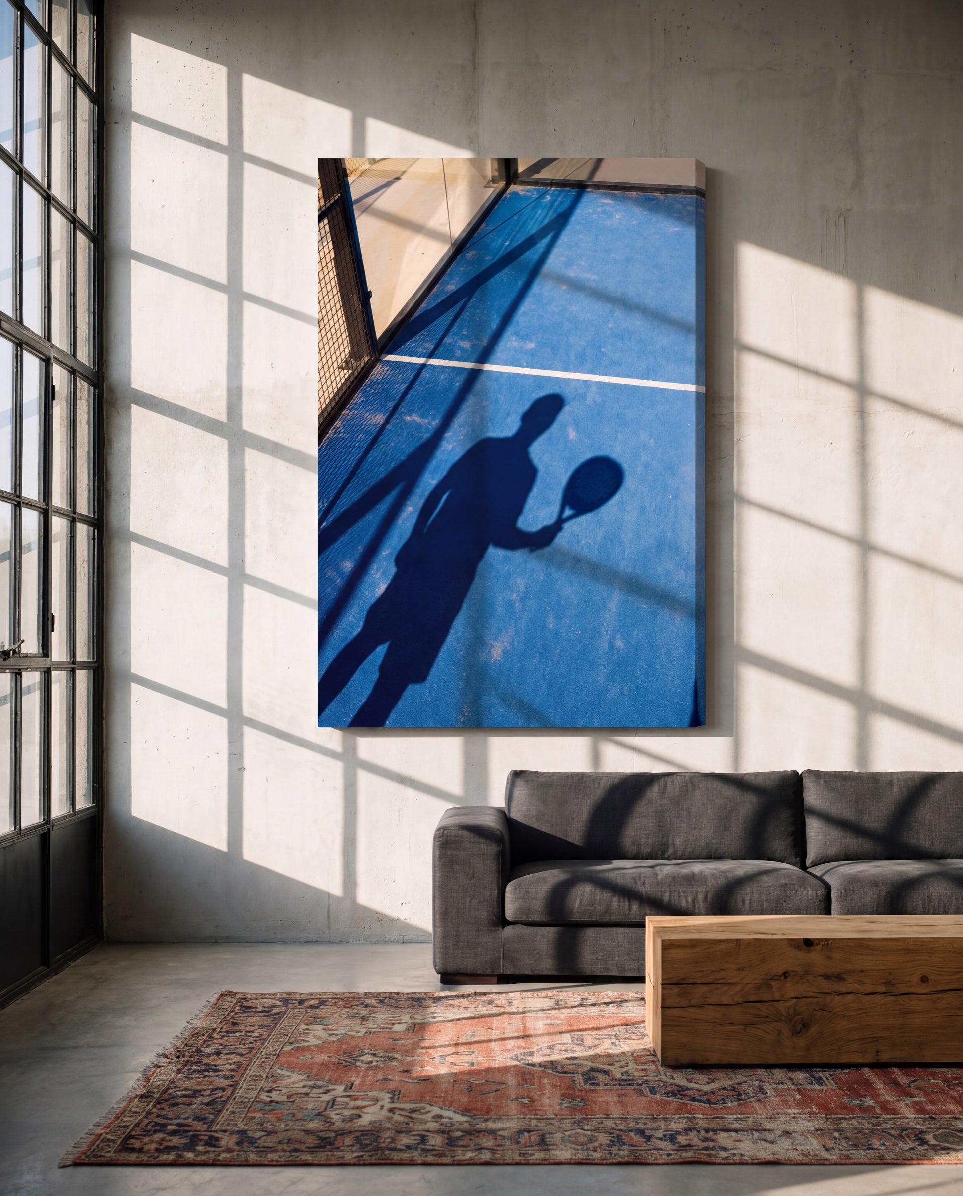 La Sombra, hung as a canvas