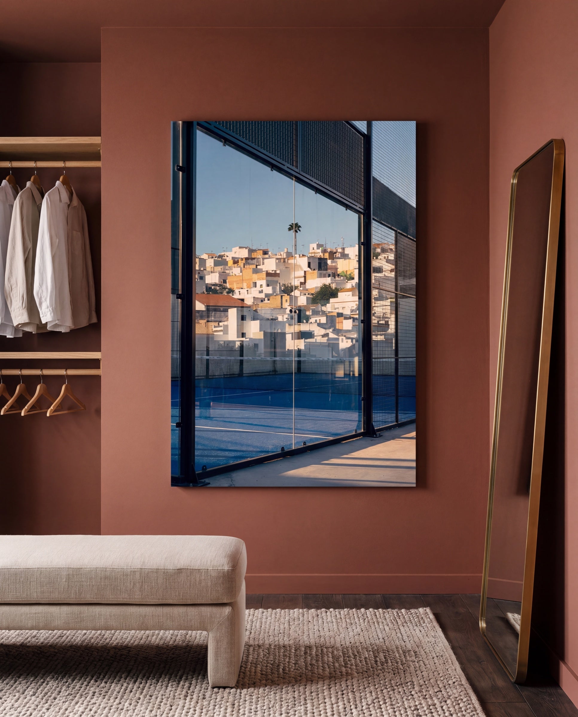 Reflejo, hung as a canvas