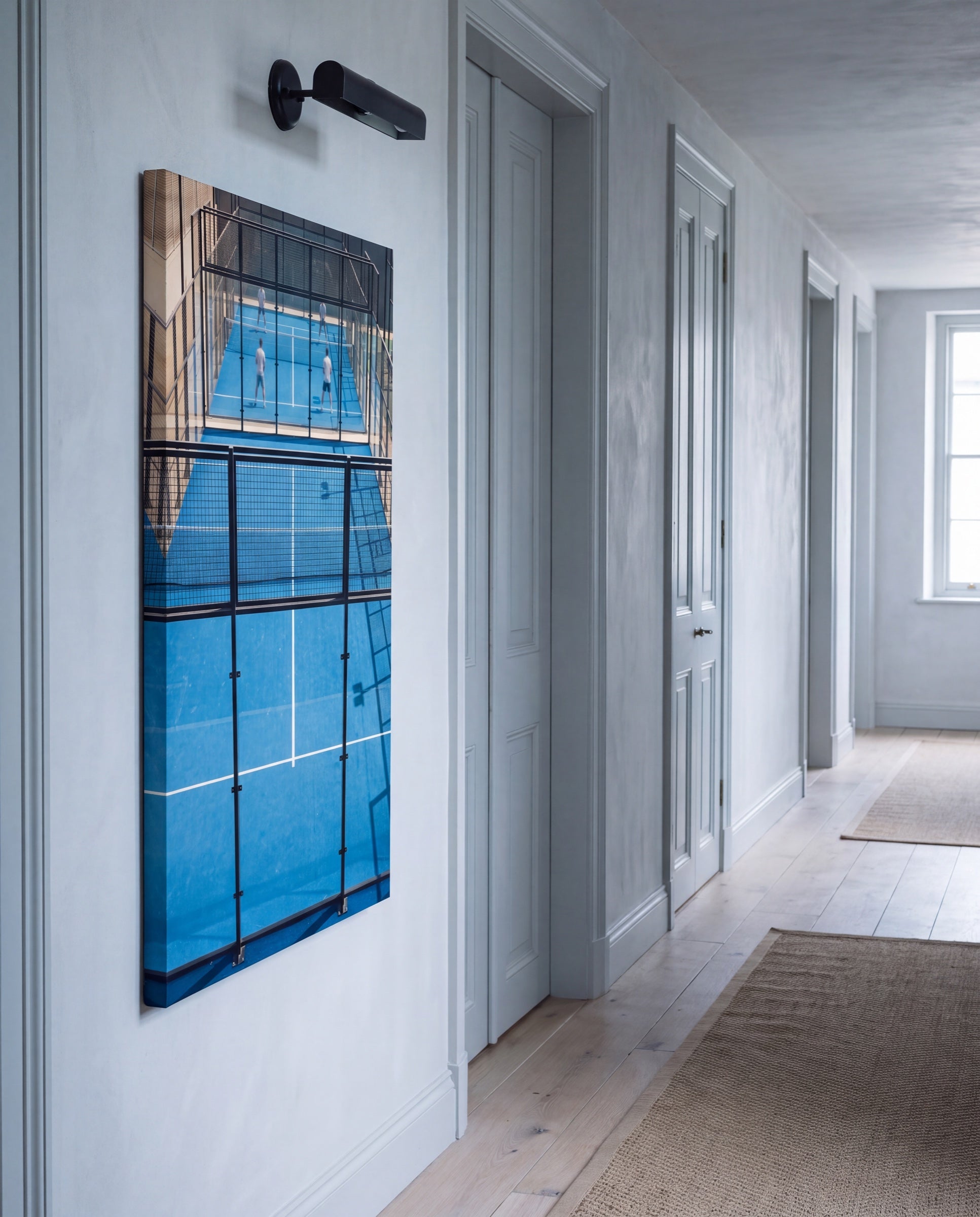 Cuatro, hung as a canvas