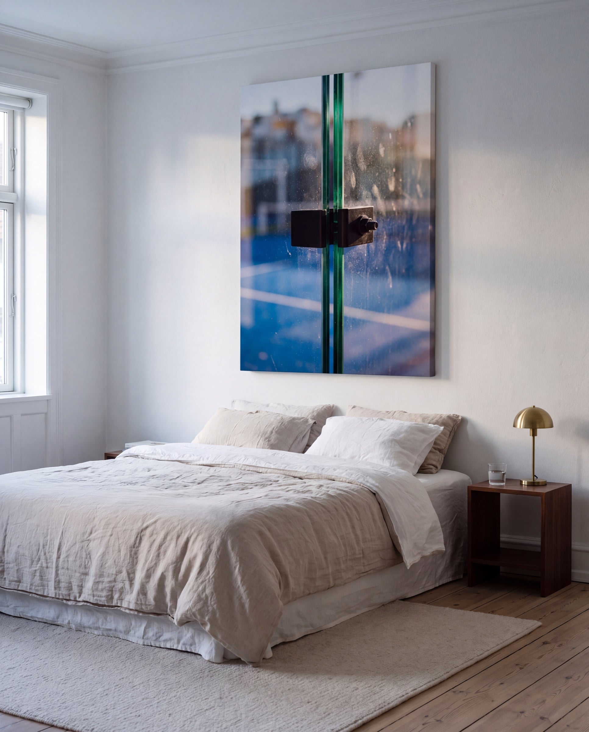 Verde, hung as a canvas