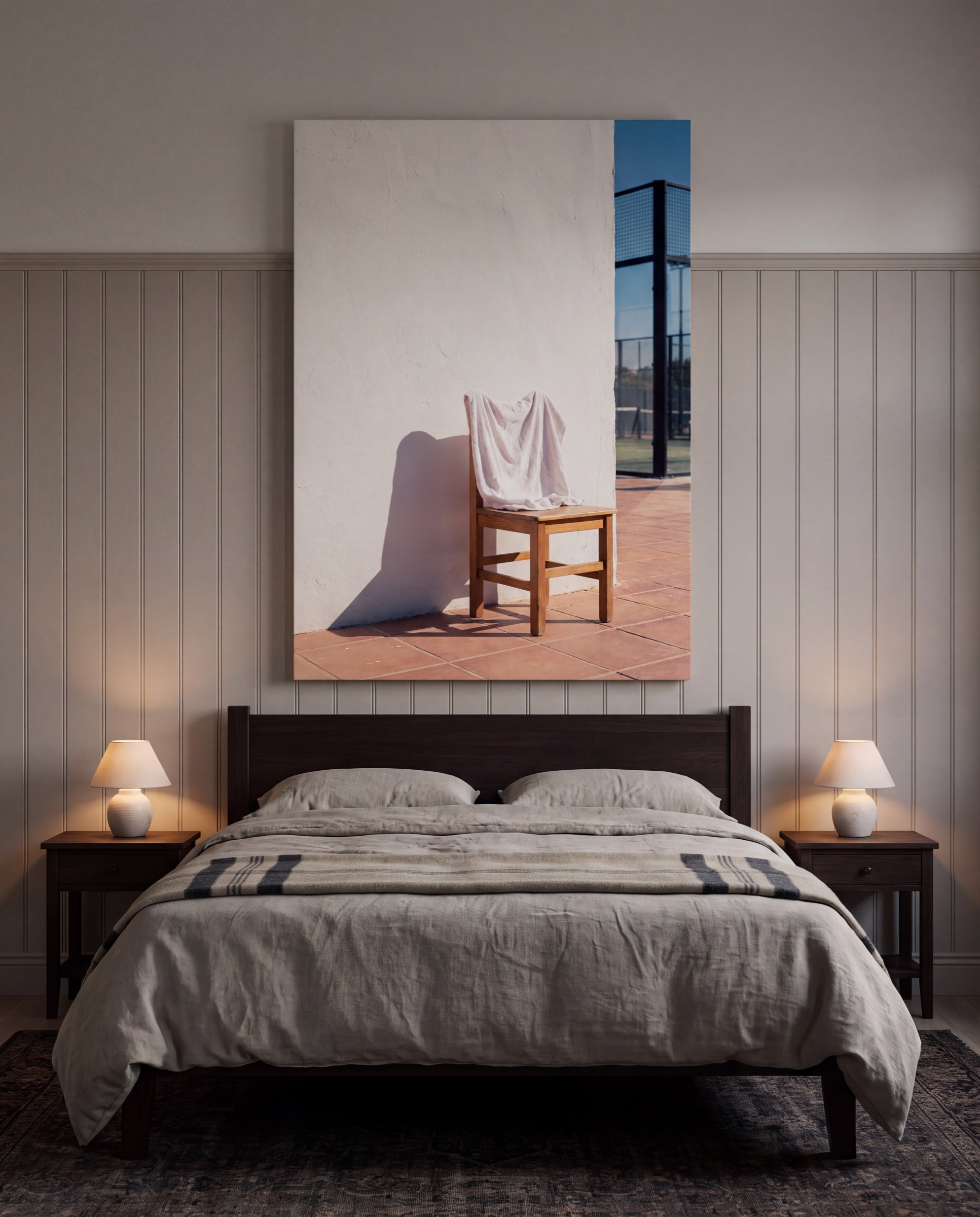 La Toalla, hung as a canvas