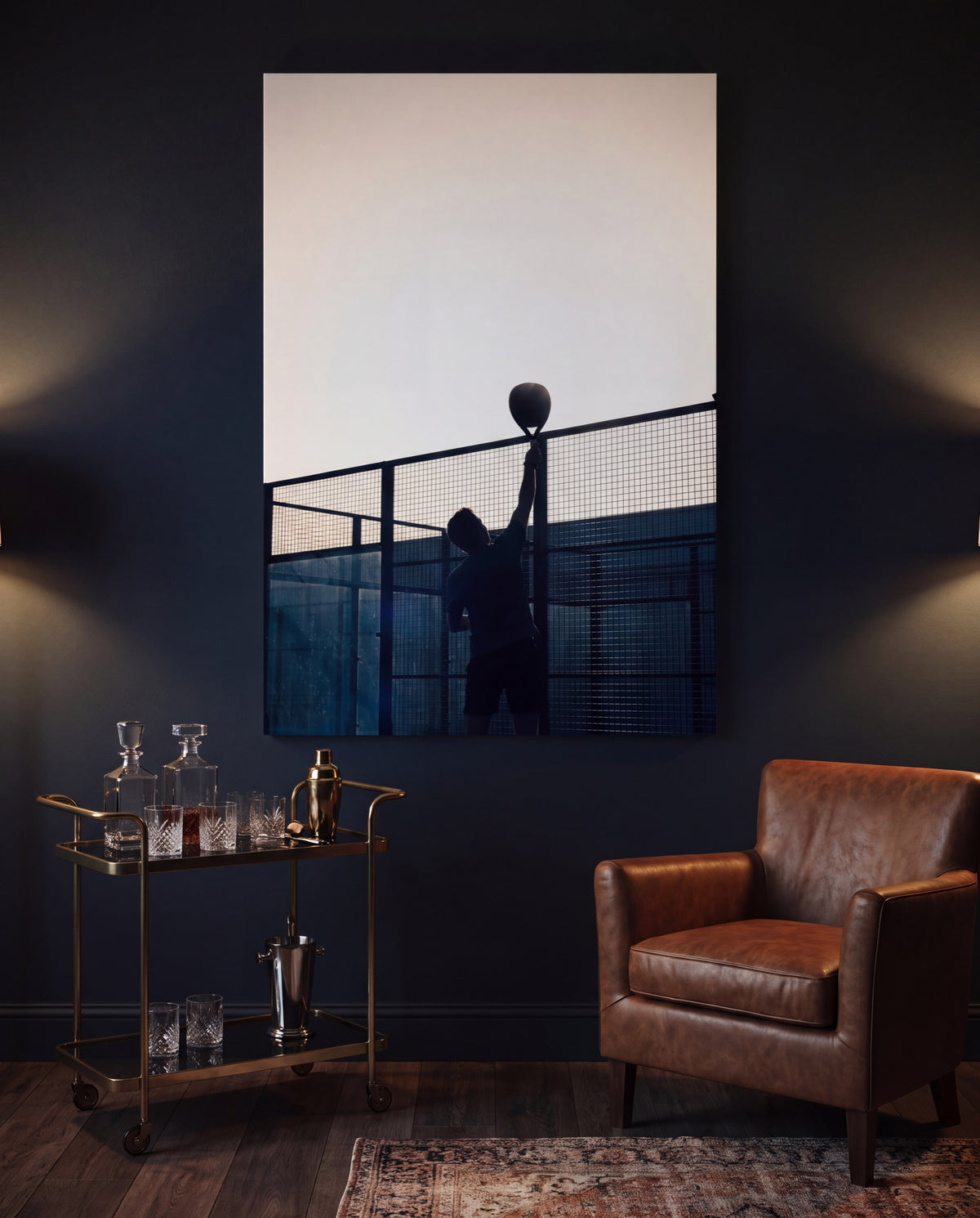 Bandeja, hung as a canvas