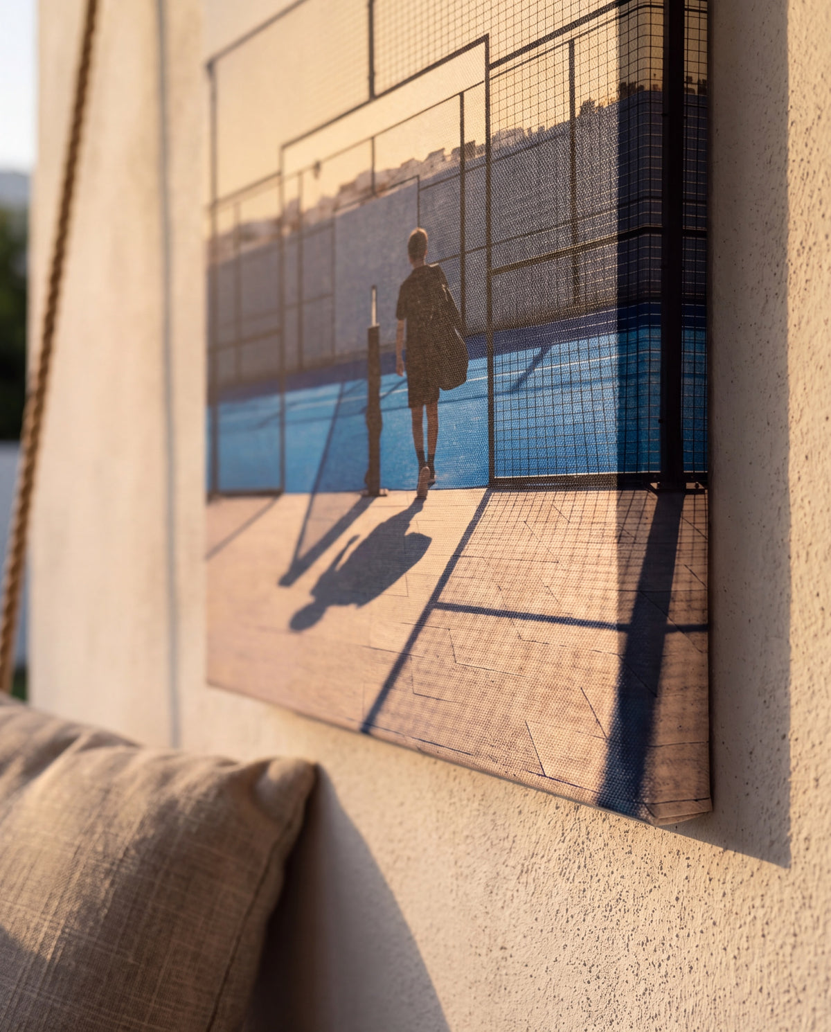 Salida, the wrapped edge of the canvas