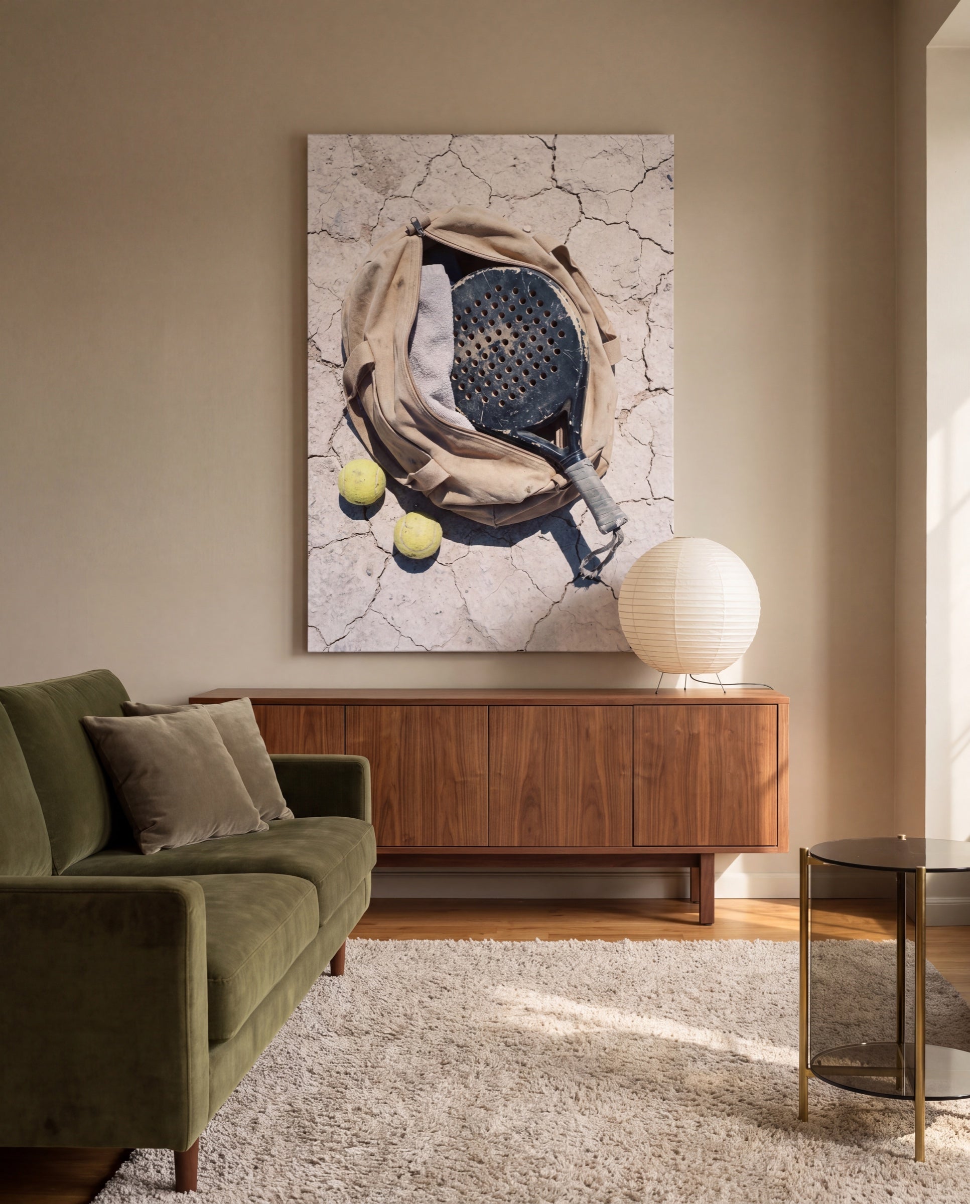 La Bolsa, hung as a canvas