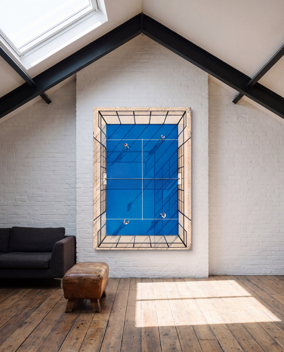 Doble, hung as a canvas