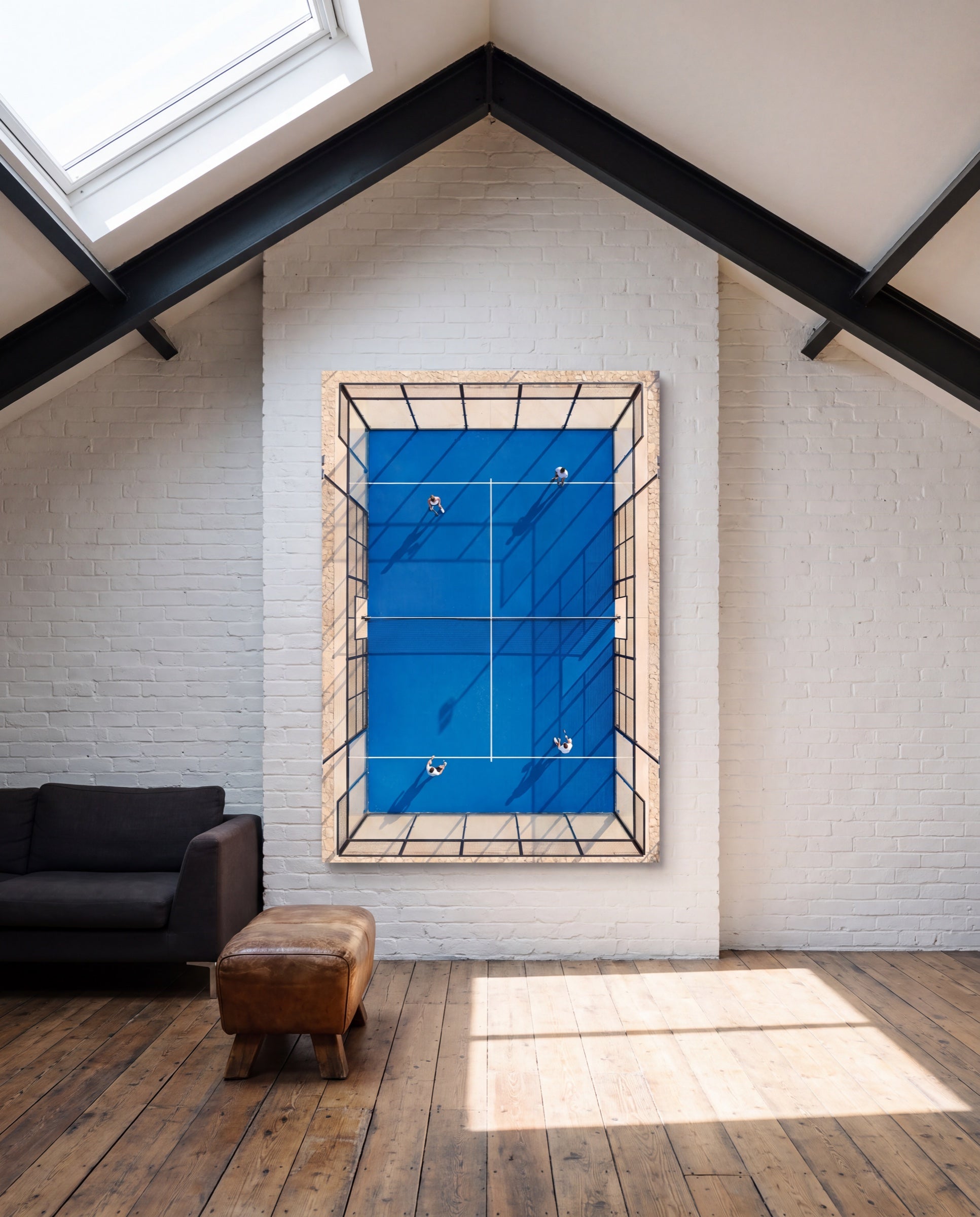 Doble, hung as a canvas