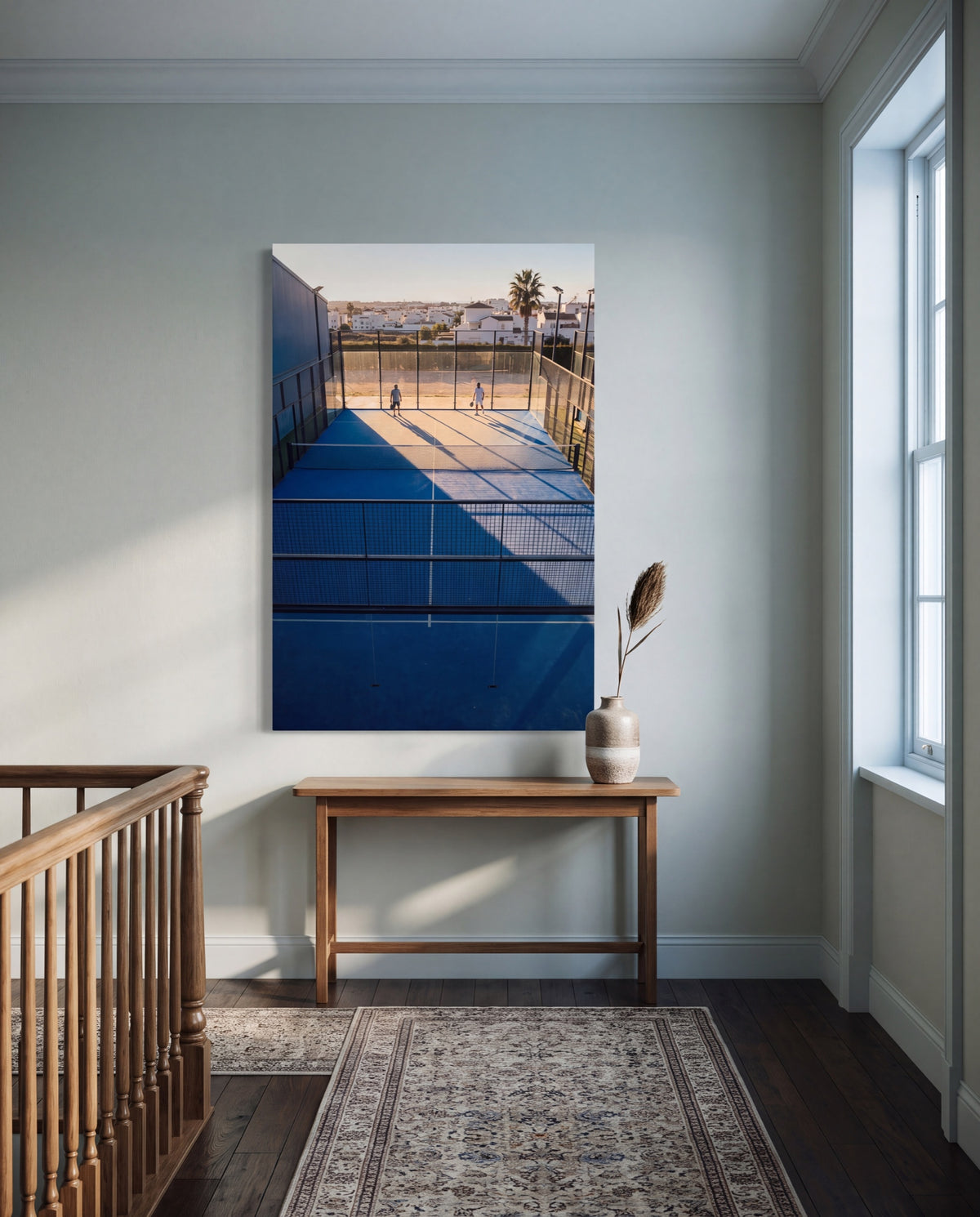 Última, hung as a canvas